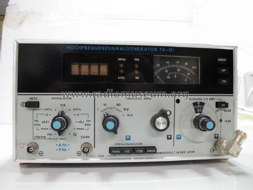 Hochfrequenzsignalgenerator G4-151 ; Nizhegorodsky Frunze (ID = 1779102) Equipment