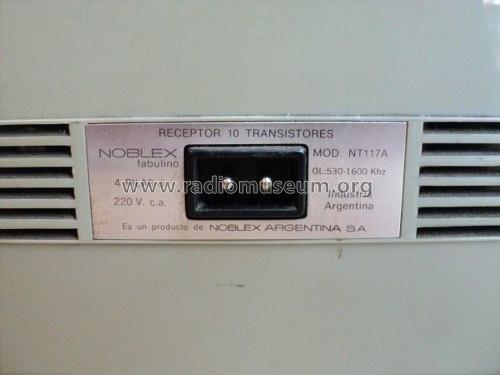 10 Transistors NT 117A; Noblex Argentina SA; (ID = 1414467) Radio