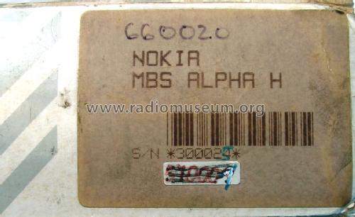Personal Paging MBS Alpha H; Nokia, Salo (ID = 1042322) Radio