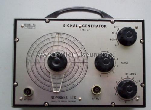 Signal Generator 27; Nombrex Ltd., (ID = 1257052) Equipment