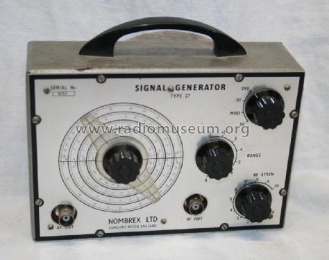 Signal Generator 27; Nombrex Ltd., (ID = 1826418) Ausrüstung