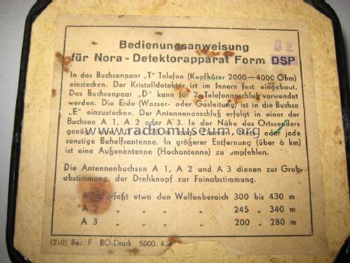 Detektorapparat DSP; Nora; Berlin (ID = 1389086) Galène