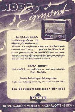 Egmont 53 W946; Nora; Berlin (ID = 717225) Radio
