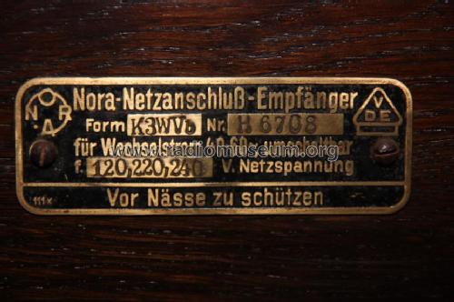 Kraftverstärker K3WVb ; Nora; Berlin (ID = 1345986) Radio