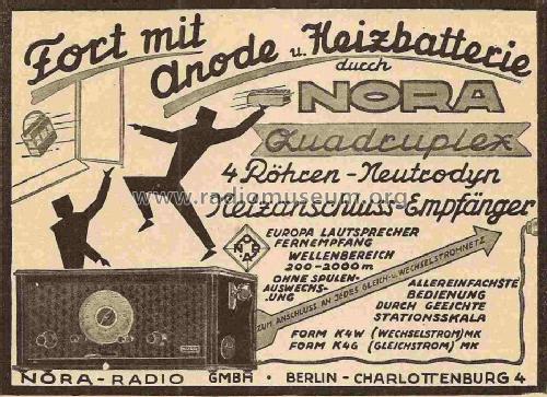 Neutrodyn K4W; Nora; Berlin (ID = 861971) Radio