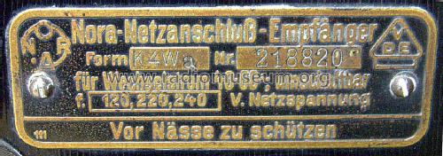 Neutrodyn K4Wa; Nora, Aron, (ID = 153576) Radio
