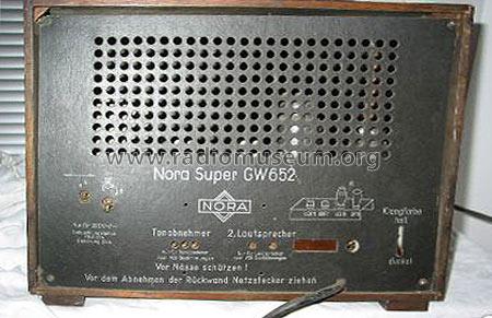 Standard-Super GW652; Nora; Berlin (ID = 164735) Radio