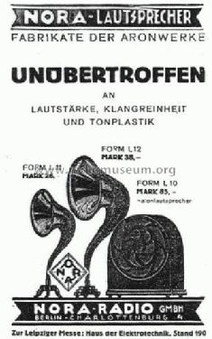 Trichter-Lautsprecher L11; Nora; Berlin (ID = 3663) Speaker-P