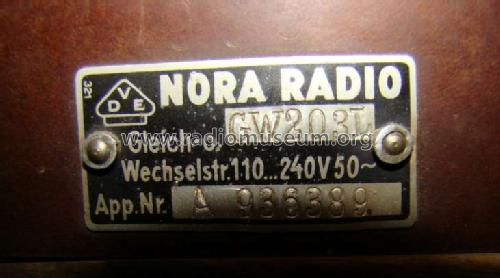 Undine 3 GW203L; Nora; Berlin (ID = 585671) Radio