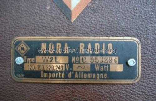 W2L; Nora; Berlin (ID = 534470) Radio