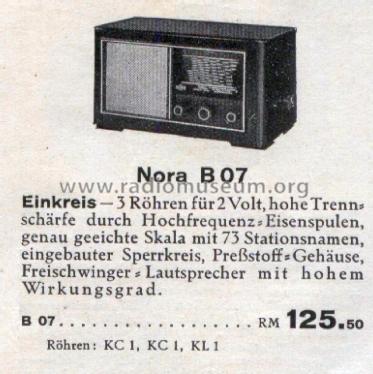B07; Nora; Berlin (ID = 2817292) Radio