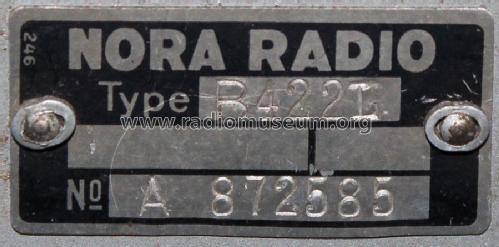 B422L; Nora; Berlin (ID = 1932389) Radio