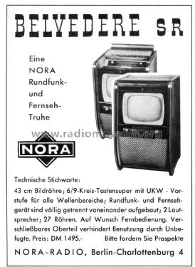 Belvedere SR; Nora; Berlin (ID = 2795008) TV Radio