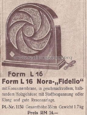 Fidelio L16; Nora; Berlin (ID = 1590451) Speaker-P