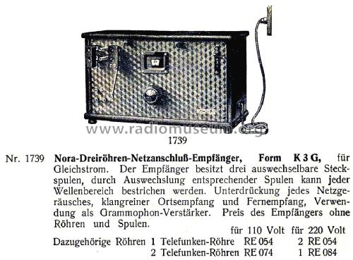 K3G; Nora; Berlin (ID = 2803210) Radio