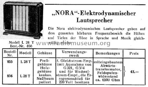 L28T; Nora; Berlin (ID = 2875112) Speaker-P