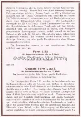 Lautsprecher L23; Nora; Berlin (ID = 1652538) Speaker-P