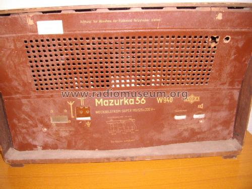 Mazurka 56 W940; Nora; Berlin (ID = 1764482) Radio