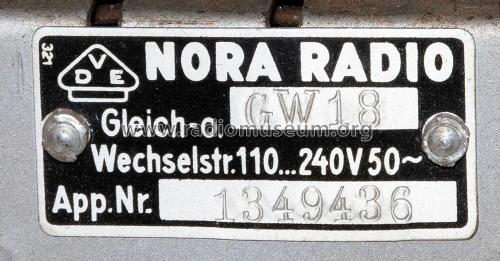 Paganini GW18; Nora; Berlin (ID = 2865612) Radio