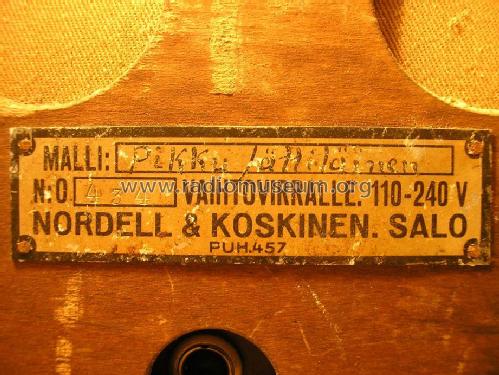 Pikku Jättiläinen ; Nordell & Koskinen, (ID = 1730990) Radio