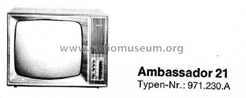 Ambassador 21 971.230.A Ch= Uni 17; Nordmende, (ID = 933400) Television