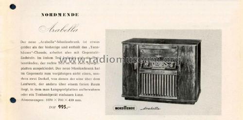 Arabella 55 Ch= Tannhäuser 55; Nordmende, (ID = 683294) Radio