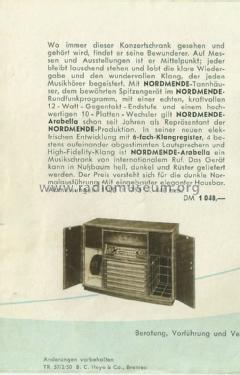 Arabella 57/3D Ch= 630; Nordmende, (ID = 1540079) Radio