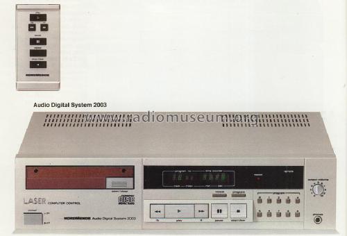 Audio Digital System 2003; Nordmende, (ID = 1245110) R-Player