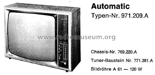 Automatic 971.209.A Ch= Uni 19-A; Nordmende, (ID = 926343) Television