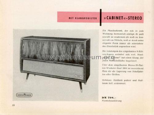 Cabinet Stereo Ch= 0/632 Stereo; Nordmende, (ID = 682874) Radio