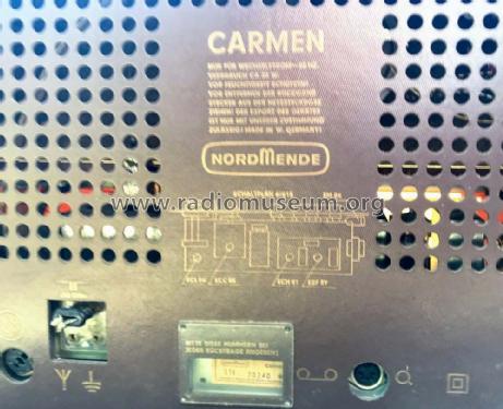 Carmen S18 Ch= 6/615; Nordmende, (ID = 2559100) Radio