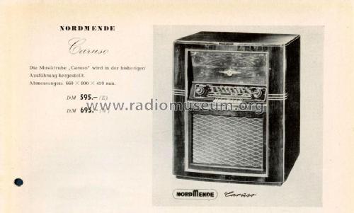 Caruso 55 Ch= 431; Nordmende, (ID = 683184) Radio