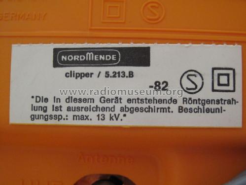 Clipper 5.213.B; Nordmende, (ID = 1644303) Télévision
