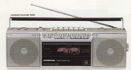 Compact-Recorder 5033; Nordmende, (ID = 1246159) Radio