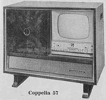 Coppelia 57 Ch= 764 + Rfk. Ch= 604; Nordmende, (ID = 314237) TV Radio