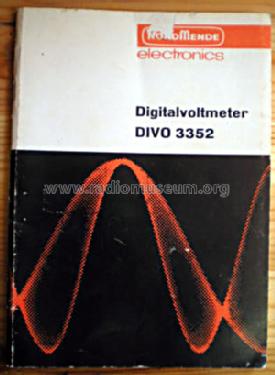 Digitalvoltmeter DIVO 3352; Nordmende, (ID = 1103300) Ausrüstung