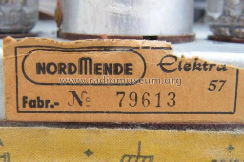 Elektra 57 Ch= 600; Nordmende, (ID = 1169917) Radio