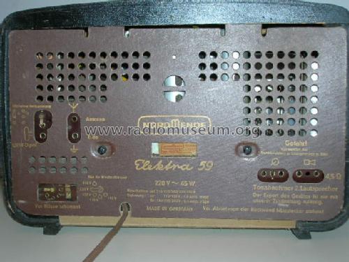 Elektra 59 613 Ch= 59/613; Nordmende, (ID = 223308) Radio