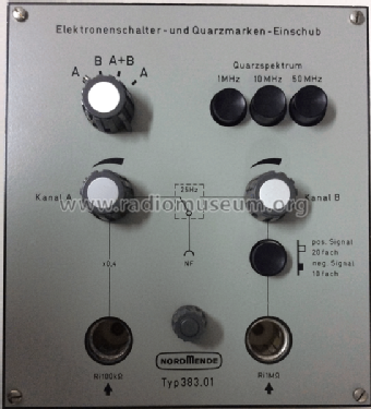 Elektronenschalter und Quarzmarken Einschub 383.01; Nordmende, (ID = 1923898) Equipment