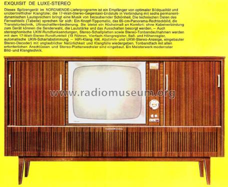Exquisit de Luxe-Stereo Ch= L14 + LL14 + Rdf. Ch= 4/683; Nordmende, (ID = 2052147) TV Radio