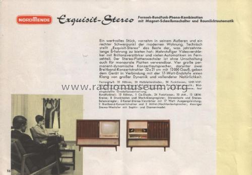 Exquisit-Stereo Fernseh Ch= L13/LL13 + Radio Ch= 2/633; Nordmende, (ID = 685316) TV-Radio