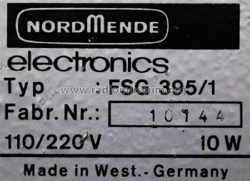 Farb-Signal-Generator FSG395; Nordmende, (ID = 674060) Equipment