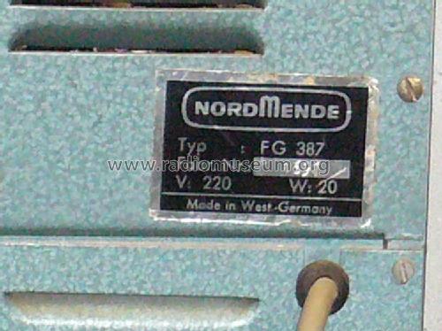 Farb-Generator FG 387; Nordmende, (ID = 923619) Equipment