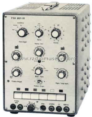 Fernseh Signal Generator FSG957/III ; Nordmende, (ID = 1450043) Equipment