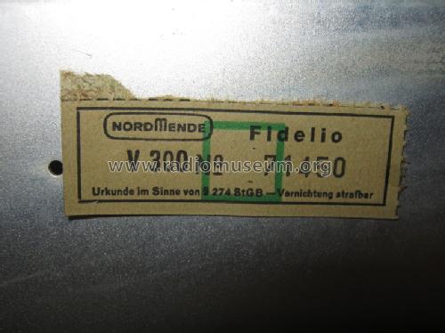 Fidelio-Stereo V300 Ch= 4/630; Nordmende, (ID = 1316320) Radio