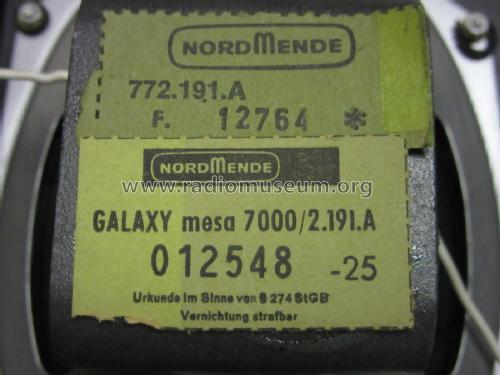 Galaxy mesa 7000 / 2.191A Ch= 772.191.A; Nordmende, (ID = 1956217) Radio