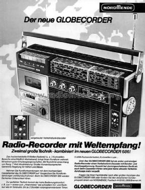 Globecorder 686 8.113A; Nordmende, (ID = 1652525) Radio