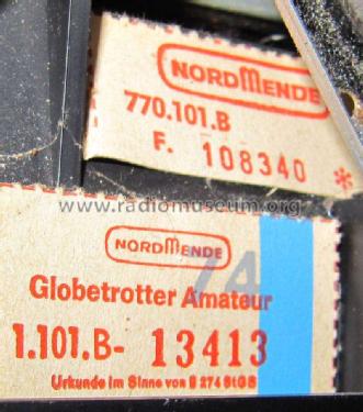 Globetrotter Amateur 971.101.B Ch= 1.101.B ; Nordmende, (ID = 1412961) Radio