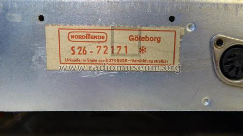 Göteborg S26 Ch= 6/612; Nordmende, (ID = 1868520) Radio