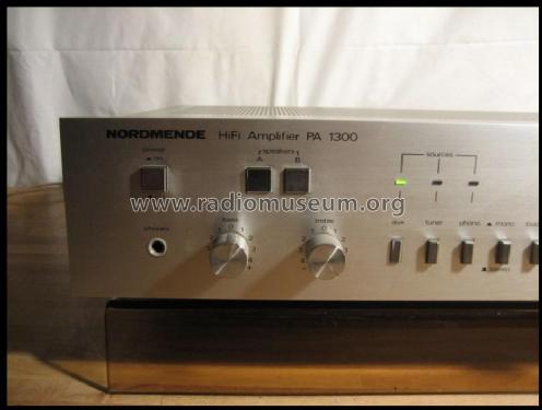 HiFi Amplifier Philharmonic PA-1300; Nordmende, (ID = 897853) Ampl/Mixer